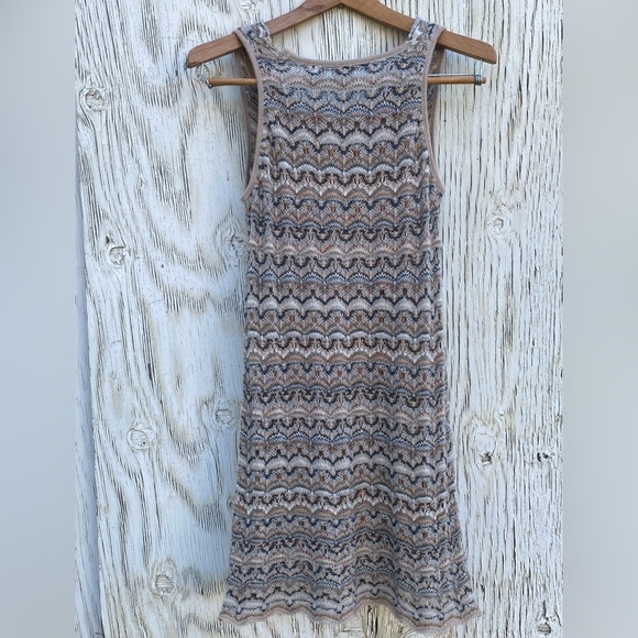 Calypso St Barth Mini Sleeveless Knit Neutral Colored Dress With Under Slip XS - Picture 2 of 6